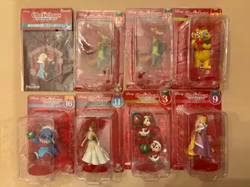 디즈니 크리스마스 2025 피규어 세트 7체 아크릴 오너먼트 1개