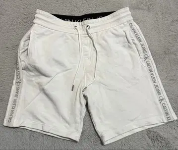 [ Calvin Klein ] 숏팬츠 하프 팬츠 화이트 S
