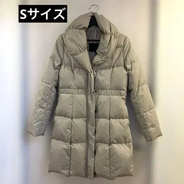 언타이틀 롱 다운 코트 베이지 사이즈 1