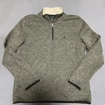 고급 새상품급 NAUTICA 그레이 하프 지퍼 플리스 자켓