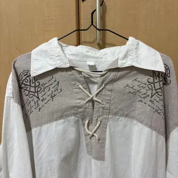 유로 빈티지 레이스업 셔츠 구제 의류 y2k