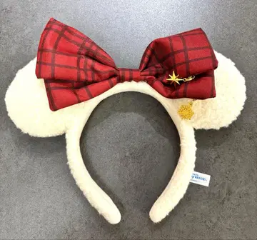 2025 디즈니 크리스마스 리루린린 머리띠 빨간색