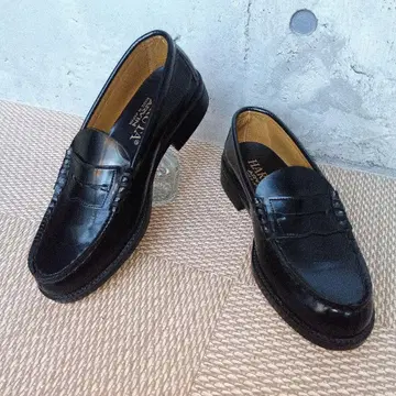 [ 컨디션 최상 ] HARUTA 하루타 코인 로퍼 블랙 25cm 통학