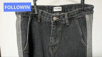 FOLLOWIN 사이드 라인 팬츠 데님 한국