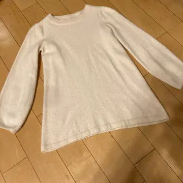 Otto 오토 캐시미어 100% 퍼프 슬리브 캐시미어 스웨터