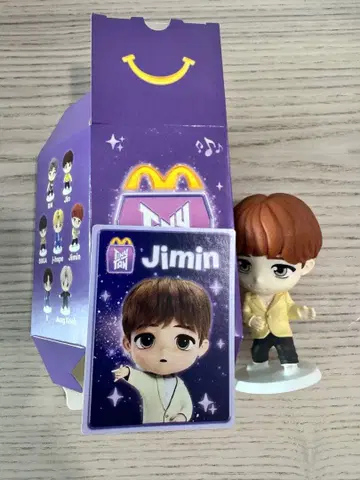Jimin 피규어와 카드 세트
