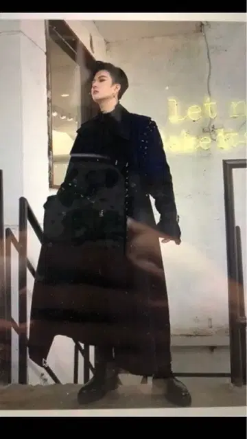 롱 모즈 코트 하자품