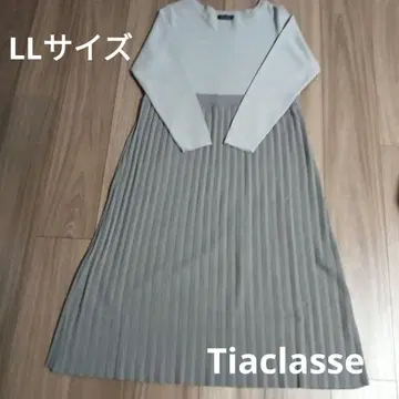 새상품급 티어 클라세 원피스 그레이 롱 긴팔 LL 사이즈