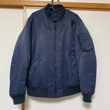 네이비 봄버 자켓