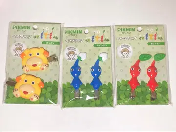 피크민 헤어 클립 3개 세트 빨간 피크민 파랑 피크민 오친