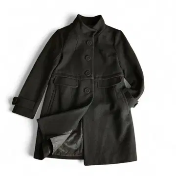 나노 유니버스 울 롱 코트 아우터 스탠드 카라 블랙 M 상당