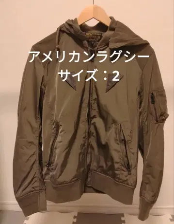 아메리칸 러그 씨 올리브 그린 후드 부착 자켓