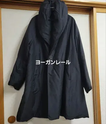 JURGEN LEHL 블랙 다운 자켓 실크 코튼