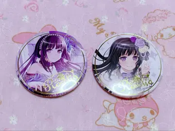 뱅드림 시로가네 린코 금박 캔뱃지 2개 세트