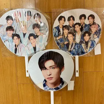 SnowMan 메구로 렌 부채 3장 세트