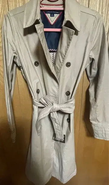 타미힐피거 하프 트렌치코트 S 새상품급