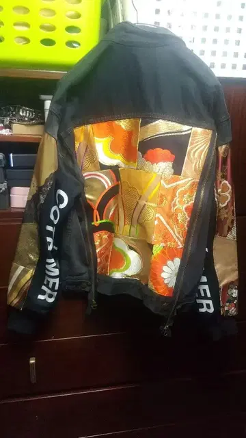 COTEMER 컬러풀 일본풍 디자인 데님 자켓