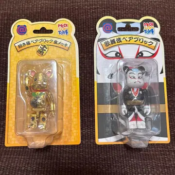 베어브릭 마네키네코 금 도금 가부키 세트