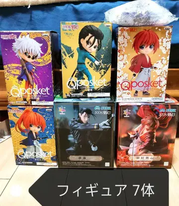 [ 익명 배송 ] 바람의 검심 피규어 묶음 판매 7세트