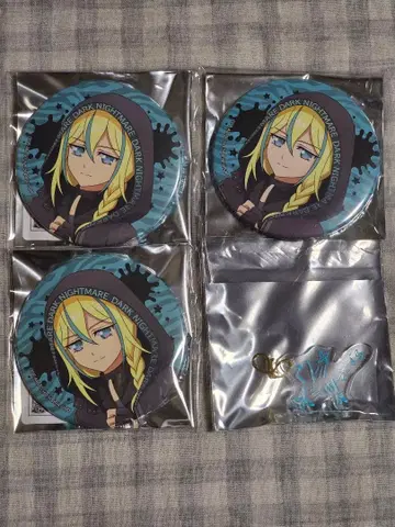 프리파라 우시미츠 캔뱃지 아크릴 참 4개 세트