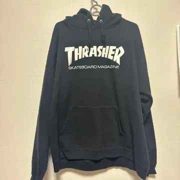 Thrasher 후드티 블랙