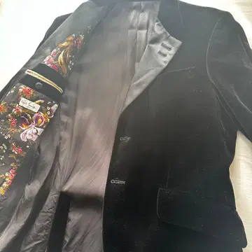 Paul Smith 블랙 벨로아 자켓