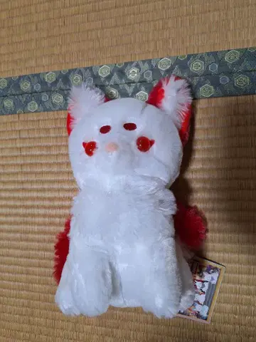 쵸콘과 여우 구미 수정의 눈 봉제 인형 우메가에모치