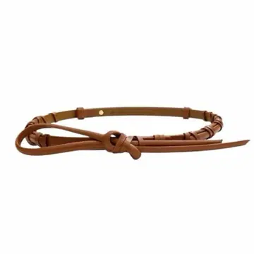 마메쿠로구치 Basket Detailed Leather Belt