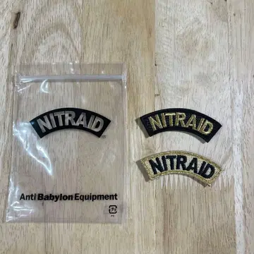 NITRAID 자수 패치 3개 세트