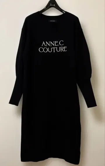 AnneCoquine 앙코키누 선택 가능한 기장 코어 스팬얀 니트 원피스