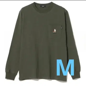 [물세탁만] beams 타키비 베어 롱 슬리브 T셔츠 롱T M