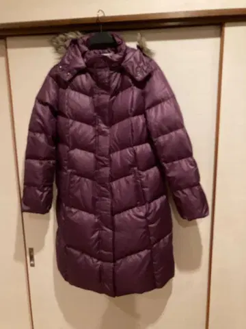유니클로 Premium Down 다운 자켓 퍼플 XL