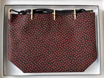 인덴야 신겐부쿠로 복조리 소벚꽃 패턴 블랙 베이스 x 빨간 옻칠