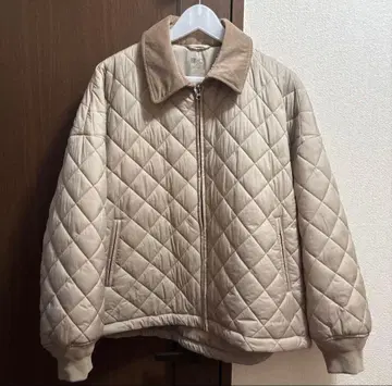 유니클로C 퍼프테크 풀오버 베이지 XL