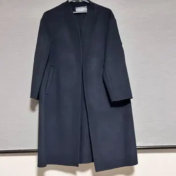 스픽 앤 스팬 울 노카라 코트 네이비