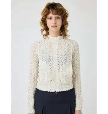 아이보리 레이스풍 가디건