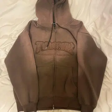 [ THRASHER ] 속기모 더블 집업 후드티