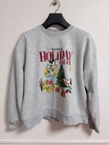 여성용 디즈니 크리스마스 맨투맨 M 사이즈