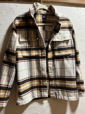 GAP 체크 무늬 플란넬 셔츠 XS