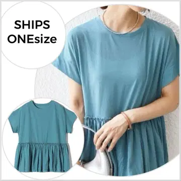 [미사용 새상품] SHIPS 접촉 냉감 페플럼 풀오버 ONE SIZE