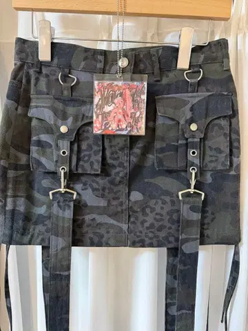 YOUTH BATH 카모플라쥬 미니 스커트 S