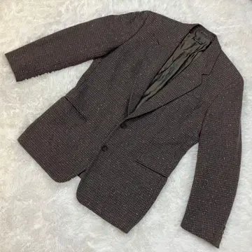 [ 레어 ] 힐튼 타임 울 자켓 브라운 이탈리아제