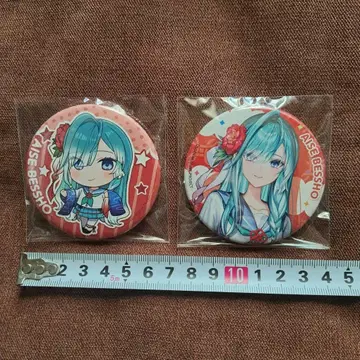 온천 소녀 나가노현 벳쇼 온천 벳쇼 아이젠 캔 배지 2종 세트