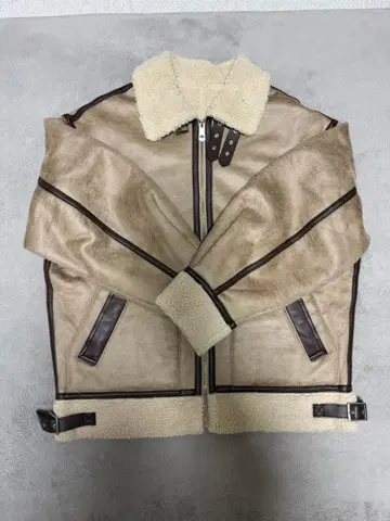 SLY 오버 사이즈 B3 자켓 무스탕 코트