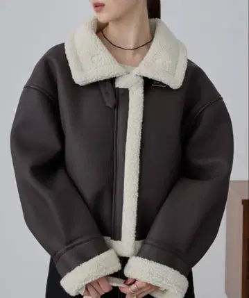 [누이 눌루] 2WAY 숏 B-3 무스탕 자켓