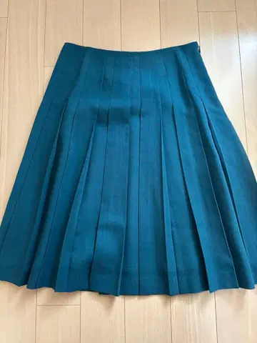 FabianeRoux 플리츠 스커트 38 블루그린