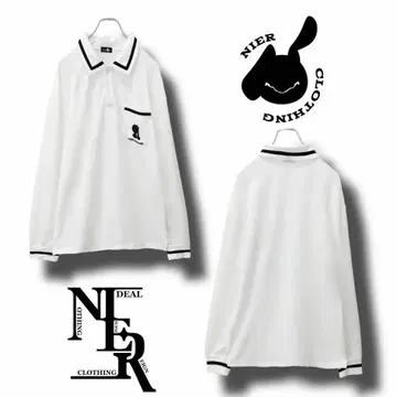 NieR 카라 부착 BLACK LINE UNISEX PULLOVER