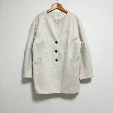 [새상품급] lawgy/라우지 커브 스티치 메디 아우터 코트