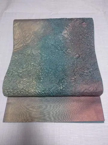 오시마 후쿠레 오비 전통 후쿠로 오비 순수 실크