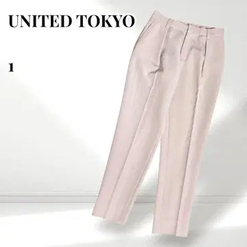 UNITED TOKYO 센터 프레스 테이퍼드 팬츠 슬랙스 일본제